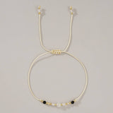 White Crystal Combination Beaded Bracelet_Cwab4625