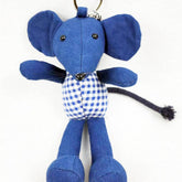 INDIGO DYE HANDMADE CLOTH ANIMAL DOLL SMALL ART_CWMM6036