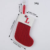 CLASSIC RED LETTER WOOL KNITTED CHRISTMAS SOCKS_CWMS1434