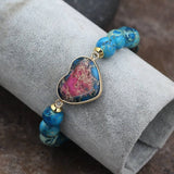 HEART 10MM BEADED BRACELETS WITH STRETCHY BANDS_CWAJE3937