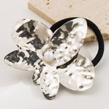 METAL FLOWER PONYTAIL HOLDER SWEET STRETCHY_CWAHA6169