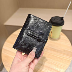 Vintage Minimalist Bifold Pull Strap Wallet_Cwab06205