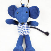 INDIGO DYE HANDMADE CLOTH ANIMAL DOLL SMALL ART_CWMM6036