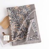 Cwasc2724_Cream Sweet Girl Style Printed Scarf Shawl