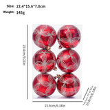 8CM PAINTED ELECTROPLATED CHRISTMAS BALL ORNAMENT_CWMM9865