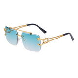FASHION LEOPARD FRAMELESS TRIMMED SUNGLASSES_CWASG0618