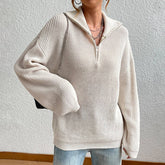Vintage Half-Zip Pullover Sweater Knitwear