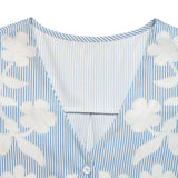 V-Neck Versatile Commuter Loose Printed Shirt