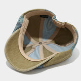 Vintage Washed Newsboy Cap For Men Women_Cwah04572