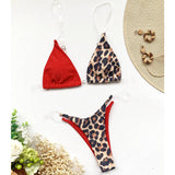INVISIBLE STRAP LEOPARD PRINT SWIMSUIT_CWMW0327