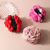 LARGE ROSE HAIR CLAW ELEGANT INS STYLE CLIP_CWAHA1046