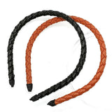 ELEGANT SIMPLE PU LEATHER WOVEN HEADBAND_CWAHA6343