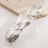 MINIMALIST METAL HEART LEAF SHELL PONYTAIL CLIP_CWAHA6179
