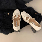 SILVER MARY JANE SHOES WOMEN CHUNKY HEEL_CWSHF0146