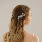 SIMPLE AND VERSATILE FLOWER BRIDAL COMB SET_CWAHA2775