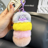 Ugly And Cute Caterpillar Bag Pendant Car Keychain_Cwmm2481