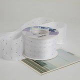 SILVER DOT HOT DIAMOND RIBBON BOW DIY RIBBON_CWMM5773