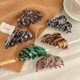 Vintage Pumpkin Acetate Hair Claw Clip For Women