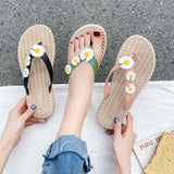 SUNFLOWER FLOWER SUMMER BEACH FLIP FLOPS_CWSHS0670