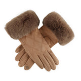 FASHIONABLE PLAID TOUCH SCREEN ADULT GLOVES_CWAG0383