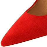 SUEDE SHALLOW POINTED TOE STRAPPY HIGH HEELS_CWSHH0074