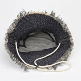 Vintage Washed Raw Edge Gradient Bucket Hat_Cwah1133