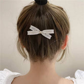 PEARL DIAMOND SIDE CLIP BANGS CLIP CROSS HAIRPIN_CWAHA4746