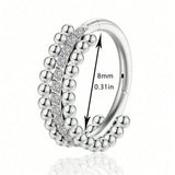SEAMLESS ZIRCON NOSE RING IN STAINLESS STEEL_CWMM9526