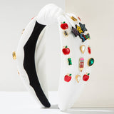 FASHIONABLE ENGLISH LETTERS DIAMOND HEADBAND_CWAHA1783