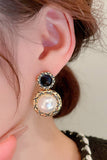 ROUND PEARL DANGLE FASHION EARRINGS_CWAJE0315