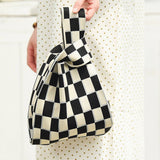 SMILING FACE PATTERN CROCHET HOBO HANDBAG PURSE_CWAB0883