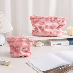 Cute Plush Heart Makeup Cosmetic Pouch Bag_Cwab06092