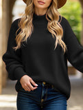 Loose V-neck Knit Sweater