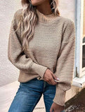 Loose V-neck Knit Sweater