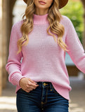 Loose V-neck Knit Sweater