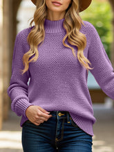 Loose V-neck Knit Sweater