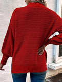 Loose V-neck Knit Sweater