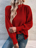 Loose V-neck Knit Sweater