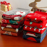 CHRISTMAS GIFTS SANTA CLAUS ELK PATTERN CREW SOCKS_CWMS1365