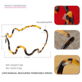 Wave Thin Edge Headband Acetate Headband Hairpin