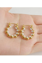 18K Gold Plated Stainless Steel Earrings_Cwaje0394