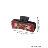 Western Cowgirl Hair Claw -Horsehair Leather Clip_Cwaha07309