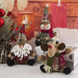 CHRISTMAS DECORATION PLAID FABRIC ORNAMENTS_CWMM2757