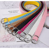 BRAIDED BELT IN BRIGHT CANDY COLOR FOR WOMEN_CWASC0570