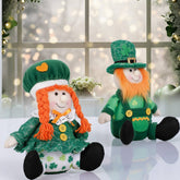 ST PATRICKS DAY GREEN SKIRT DOLL ORNAMENT_CWMM3453