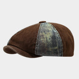 Vintage Washed Newsboy Cap For Men Women_Cwah04572