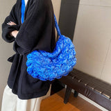 Velvet Puffy Cloud Shoulder Crossbody Bag_Cuab00487