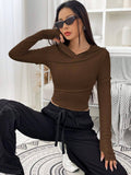 V-Neck Hoodie Slim-Fit Base Hoodie
