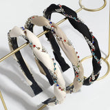 FASHION CROSS RHINESTONE BEADS HEADBAND_CWAHA2212