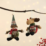 CHRISTMAS PLAID FABRIC DOLL PENDANT_CWMM1922